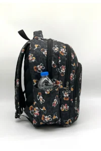 Bevitton First School Bag Set of 3 Girls Primary School Bag Black Character Pattern - Image 5