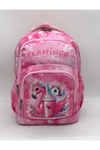 Bevitton Backpack Primary School Bag Set of 3 Girls Primary School Bag Character Patterned Pink - Image 4