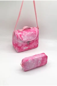 Bevitton Backpack Primary School Bag Set of 3 Girls Primary School Bag Character Patterned Pink - Image 7