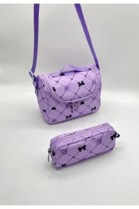 Bevitton Lilac Primary School Bag Set of 3 Girls Primary School Bag Character Patterned - Image 7