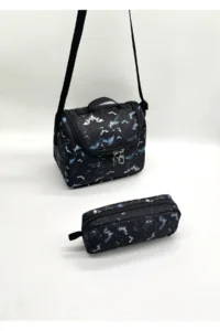 Bevitton Black Backpack Primary School Bag Set of 3 Boys Primary School Bag Character Pattern - Image 7