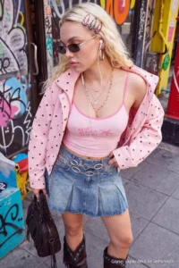 TRENDYOLMİLLA PINK Polka Dot Cotton Oversized Summer Thin Coat