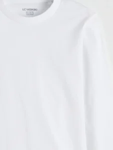 LC Waikiki White LCW KidsBasic Boys' T-Shirt - Image 4