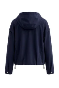 TRENDYOLMİLLA NAVY BLUE Oversized Hooded Summer Jacket Coat - Image 7