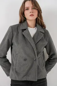 Bigdart Women Bowl Jacket 0725 - Gray - Image 3