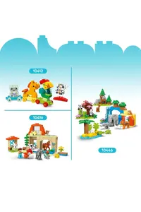 LEGO ® DUPLO® Town Wild Animal Families: Penguins and Lions - 2+ Educational Toy Set (10P) - Image 10