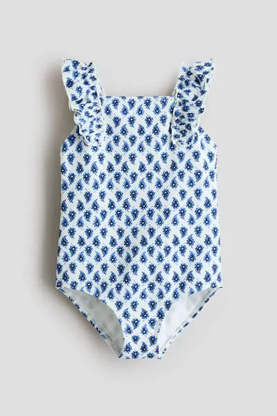H&M Frilly Textured Swimsuit