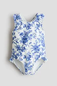 H&M Frilly and Patterned Swimsuit