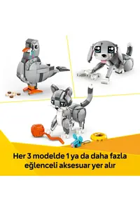 LEGO ® Creator 3 in 1 Playful Cat  - Creative Toy Building Set for Kids 8+ (407P) - Image 7