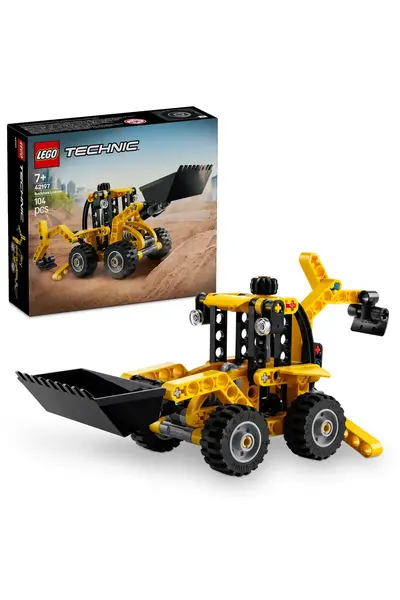 LEGO ® Technic Backhoe Loader  - Toy Construction Vehicle Construction Set for 7+ Kids (104P)