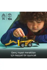 LEGO ® Technic Backhoe Loader  - Toy Construction Vehicle Construction Set for 7+ Kids (104P) - Image 5