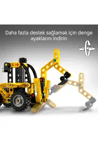 LEGO ® Technic Backhoe Loader  - Toy Construction Vehicle Construction Set for 7+ Kids (104P) - Image 7