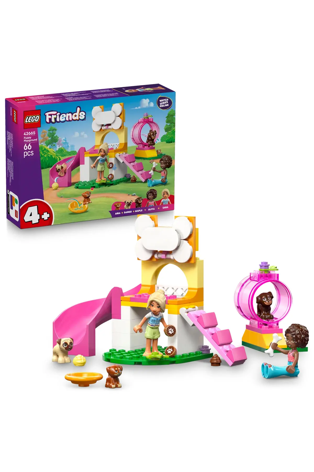 LEGO ® Friends Puppy Playpen  - Creative Toy Construction Set for 4+ Kids (66P)