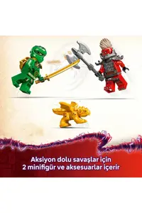 LEGO ® NINJAGO® Lloyd's Green Forest Dragon  - Creative Toy Building Set for Kids 6+(128P) - Image 7