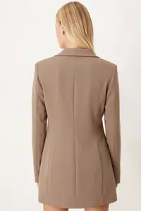 armonika Women Light Mink Tek buttoned Jacket - Image 4