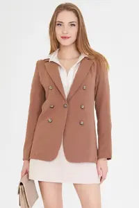 armonika Women Mink buttoned Jacket - Image 3
