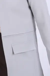 armonika Women Gray Beli stitched LONG Jacket - Image 5