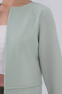 armonika Women MINT Beli stitched LONG Jacket - Image 3