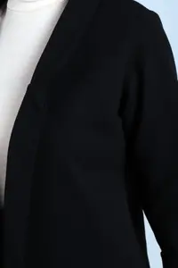 armonika Women Black Duble Sleeve Jacket - Image 4