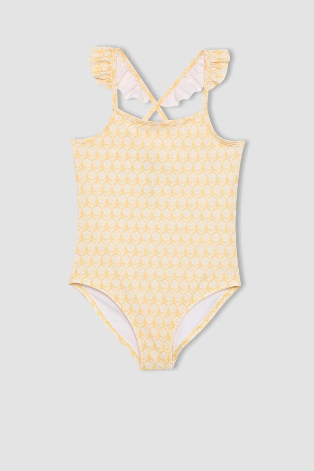 DeFacto Girls' flower patterned Swimsuit