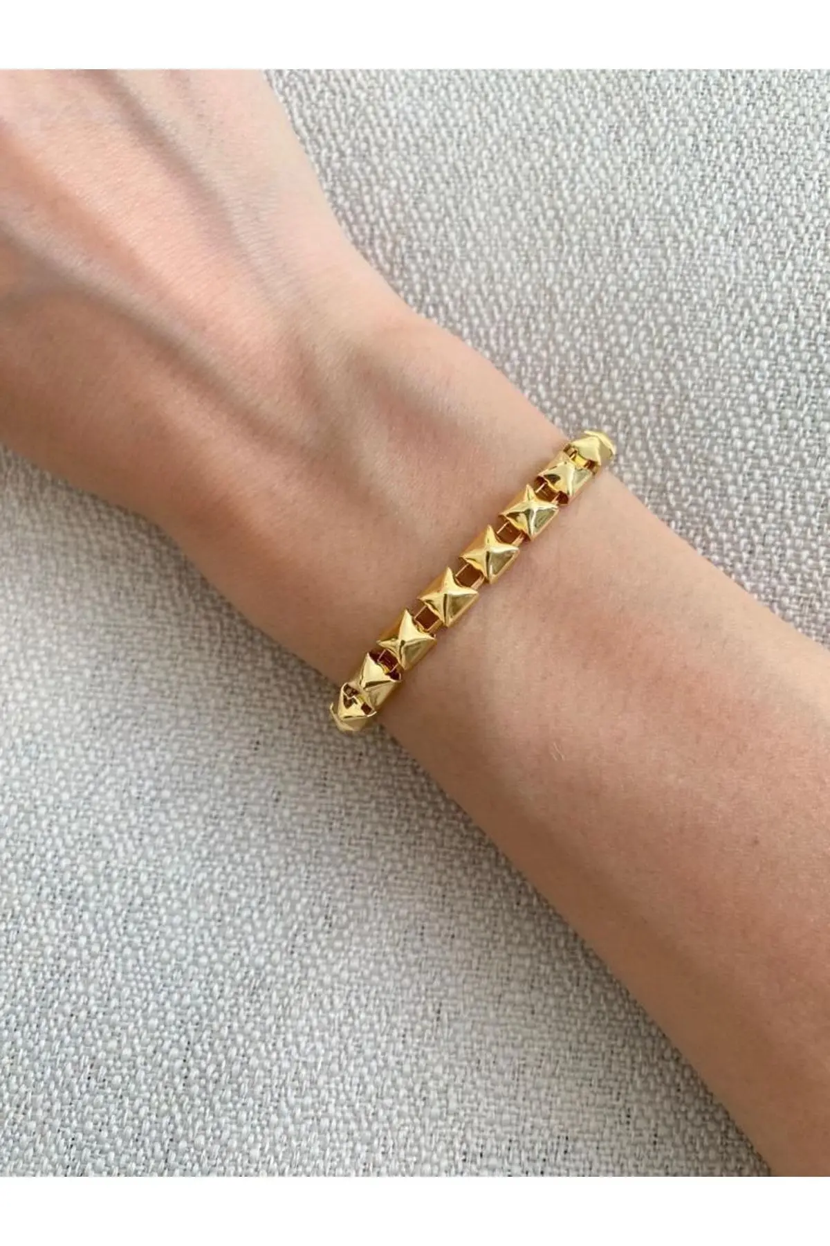 MagicStone Square Gold Bracelet