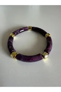 MagicStone Purple Color Flexible Moda Bracelet