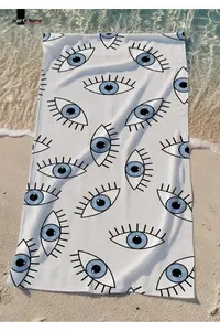 Marte Home Blue Eyes Beach Towel