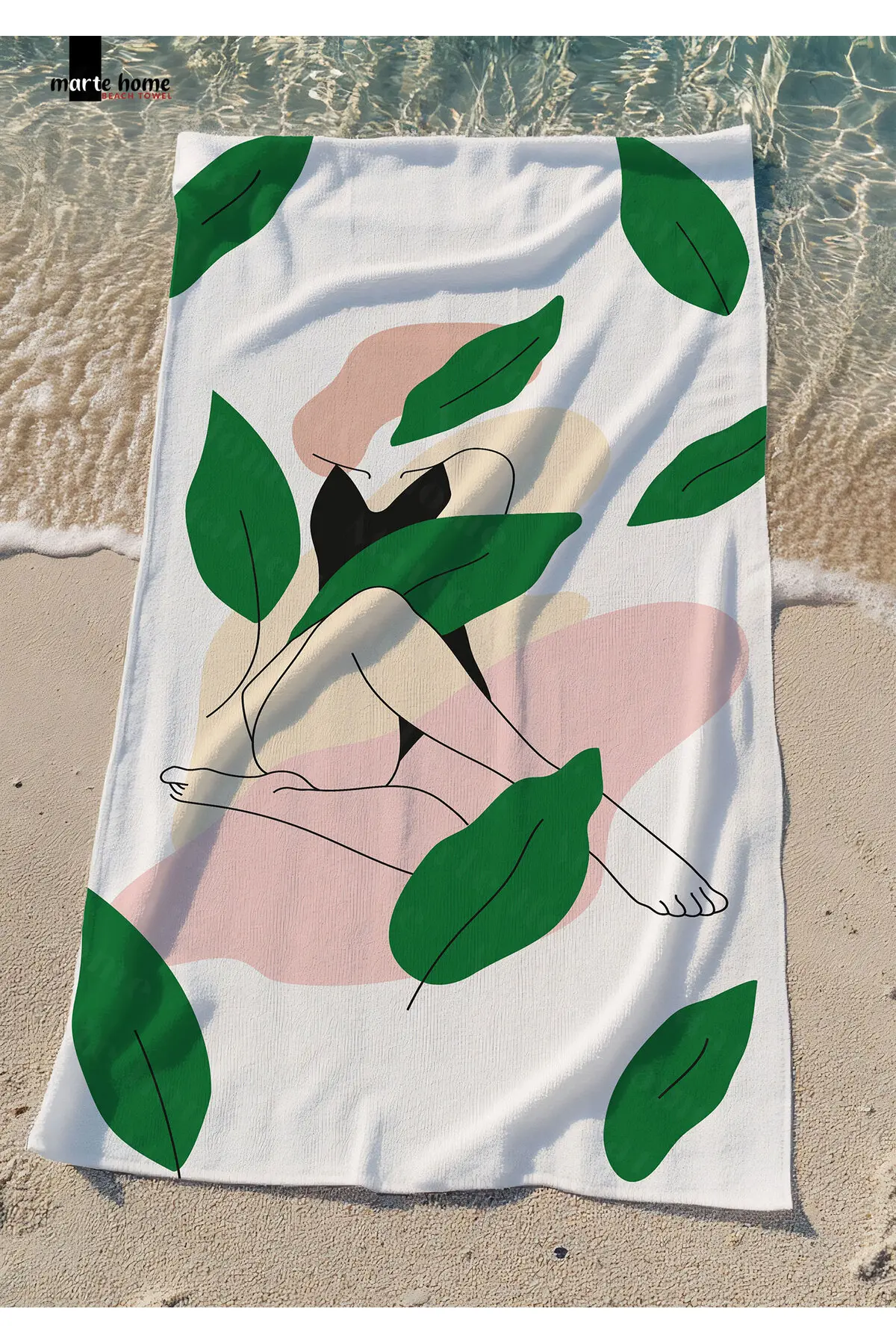 Marte Home Abstra 5 - Bakılı Beach Towel