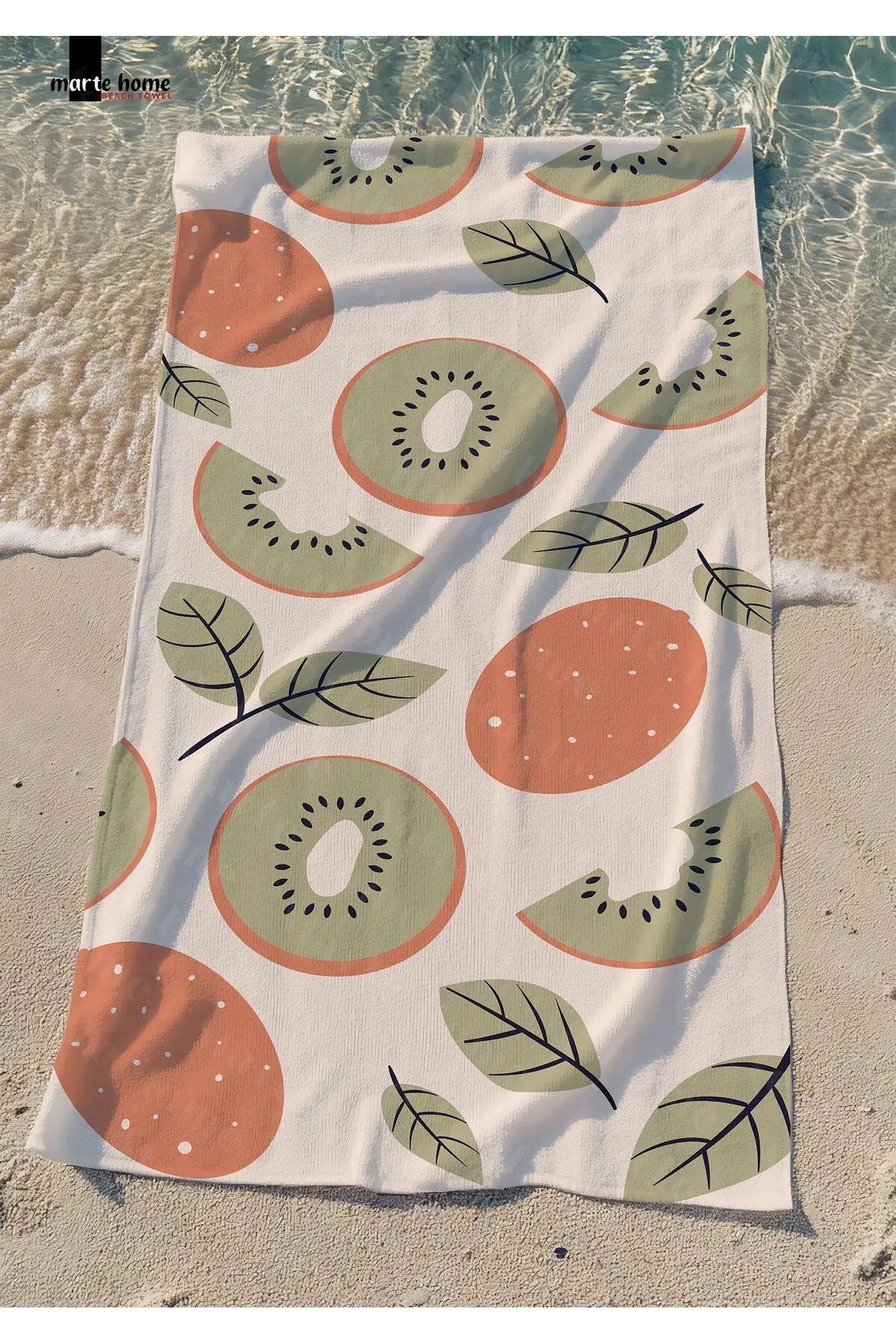 Marte Home Meyve pattern Printed Beach Towel
