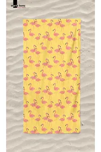 Marte Home Flamingo - Printed Beach Towel - Image 3