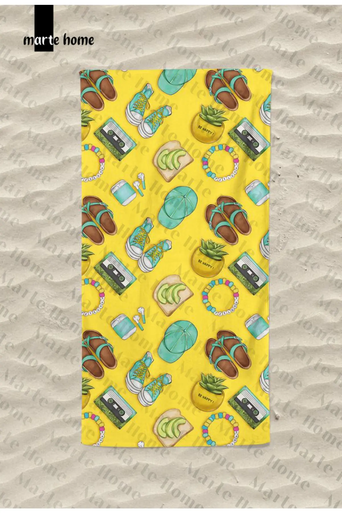 Marte Home Summer Time 3 Beach Towel