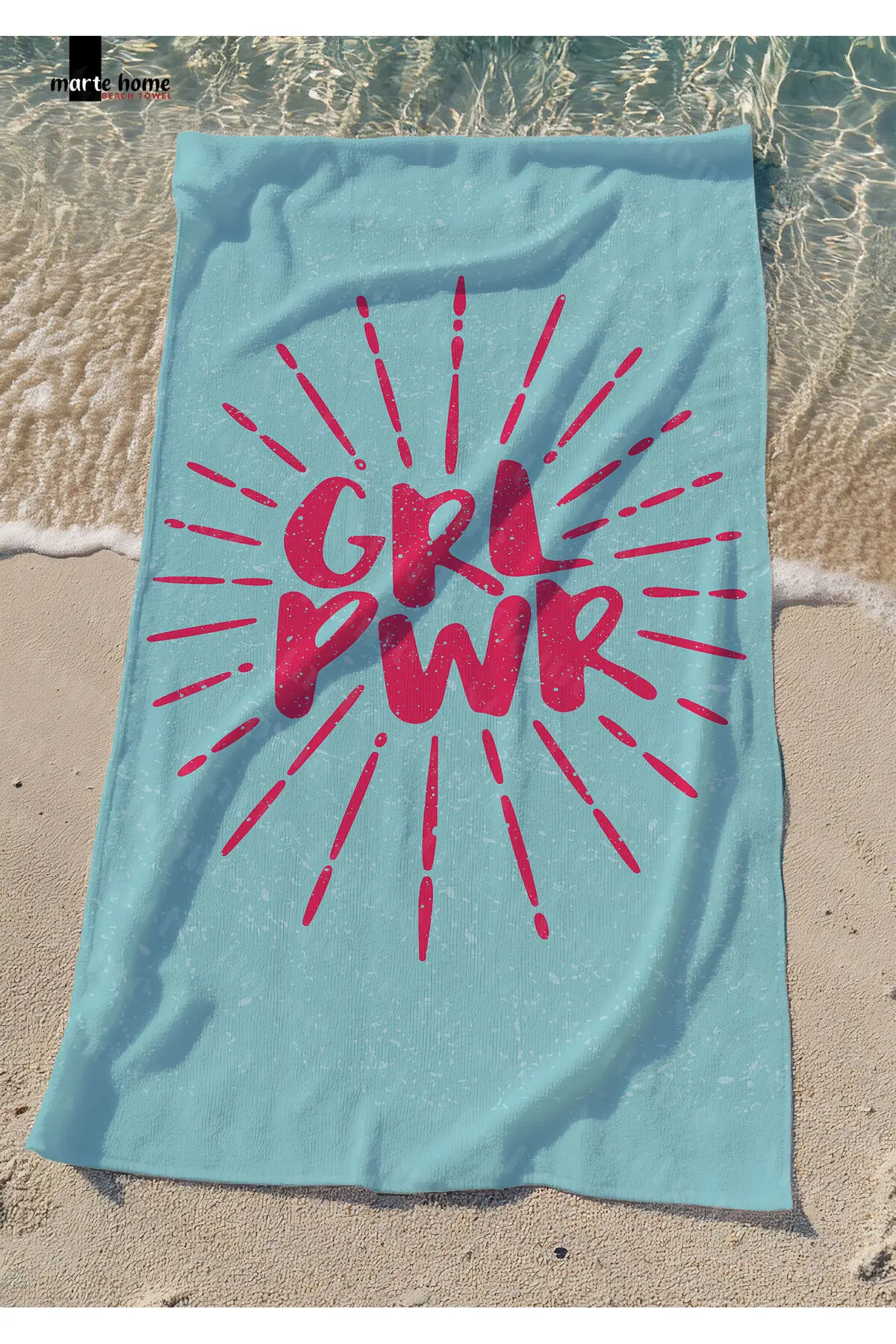 Marte Home Girl Power - Printed Beach Towel
