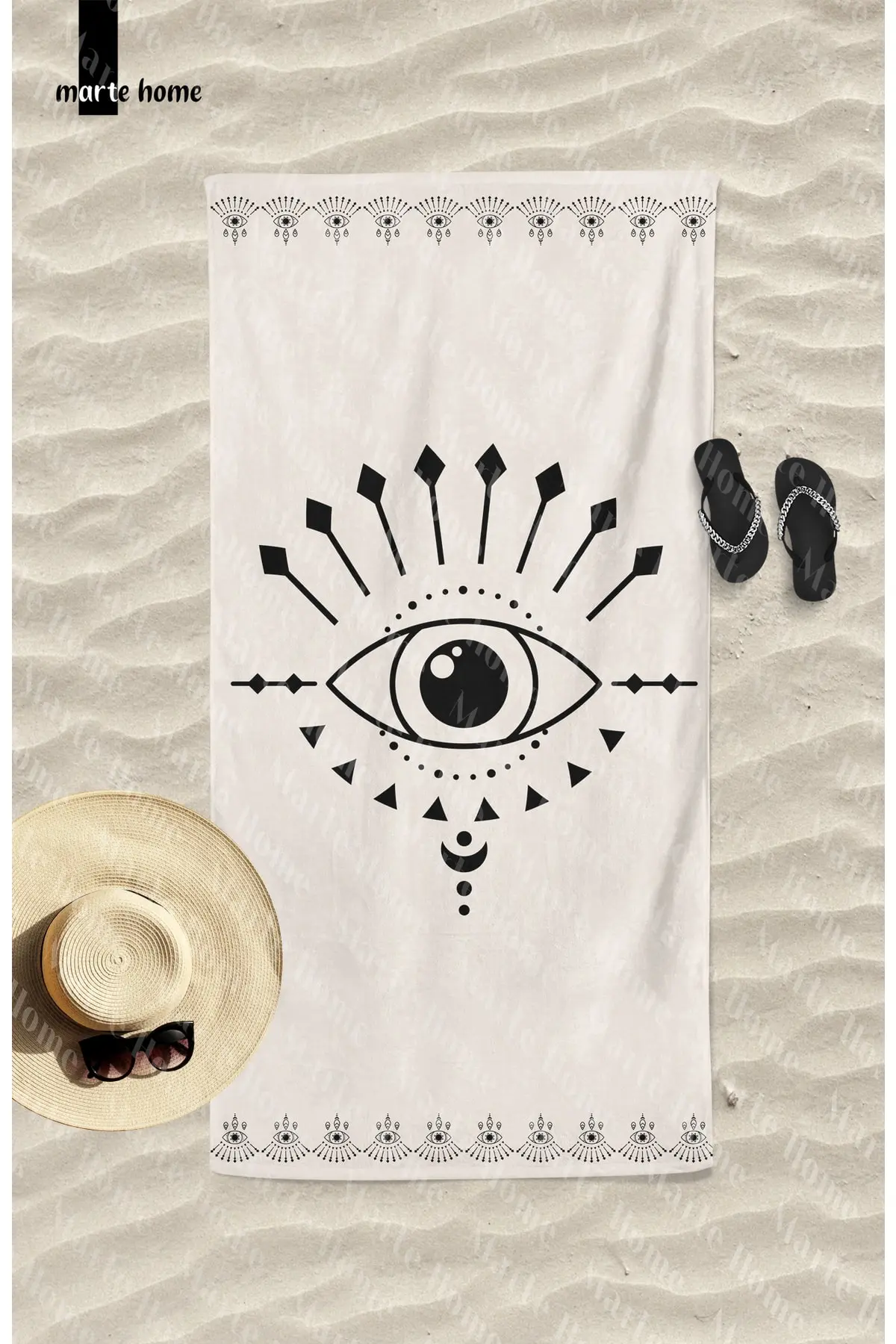 Marte Home Printed Beach Towel