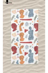 Marte Home STATUES -  Colorful Printed Beach Towel - Image 3