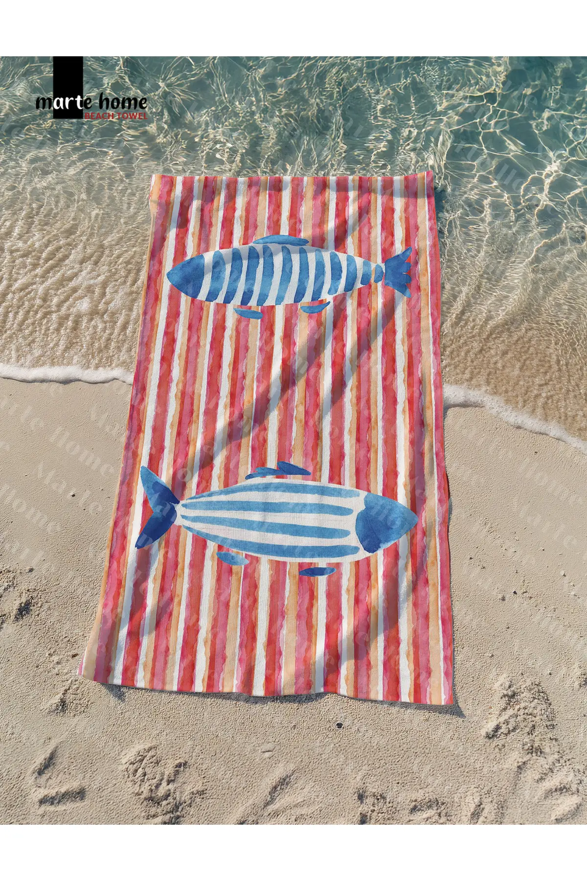 Marte Home Printed Beach Towel