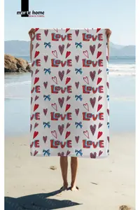 Marte Home LOVE Printed Beach Towel - Image 3