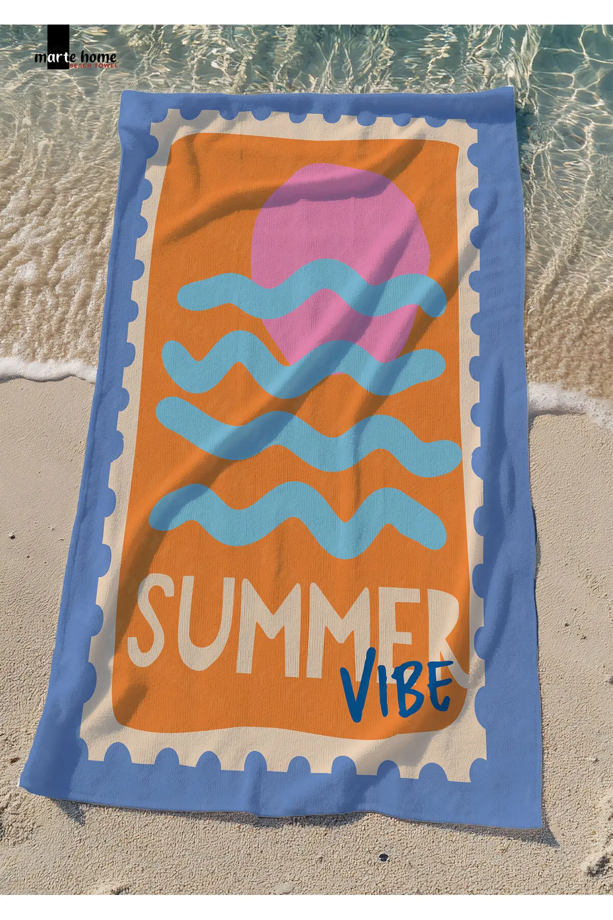 Marte Home SUMER VIBES -  PRINTED BEACH TOWEL - 75x150 CM