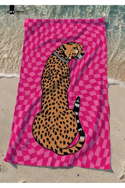Marte Home Colorful Printed Beach Towel - 75x150 CM