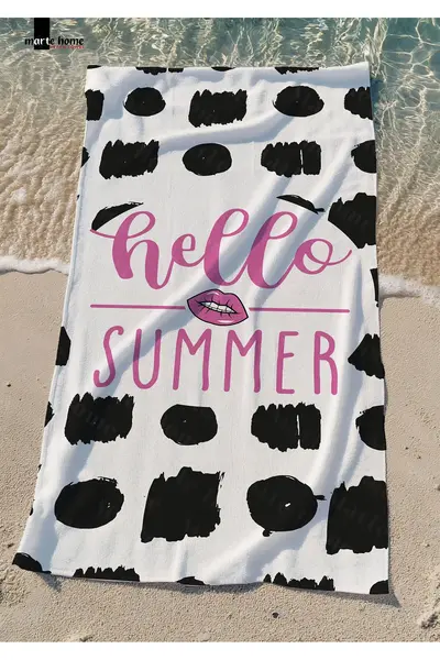 Marte Home Hello Summer P - Printed Beach Towel