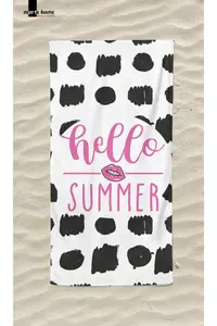 Marte Home Hello Summer P - Printed Beach Towel - Image 3