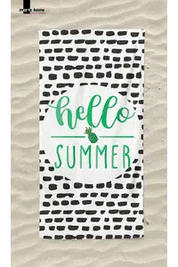Marte Home Hello Summer Y - Printed Beach Towel - Image 3
