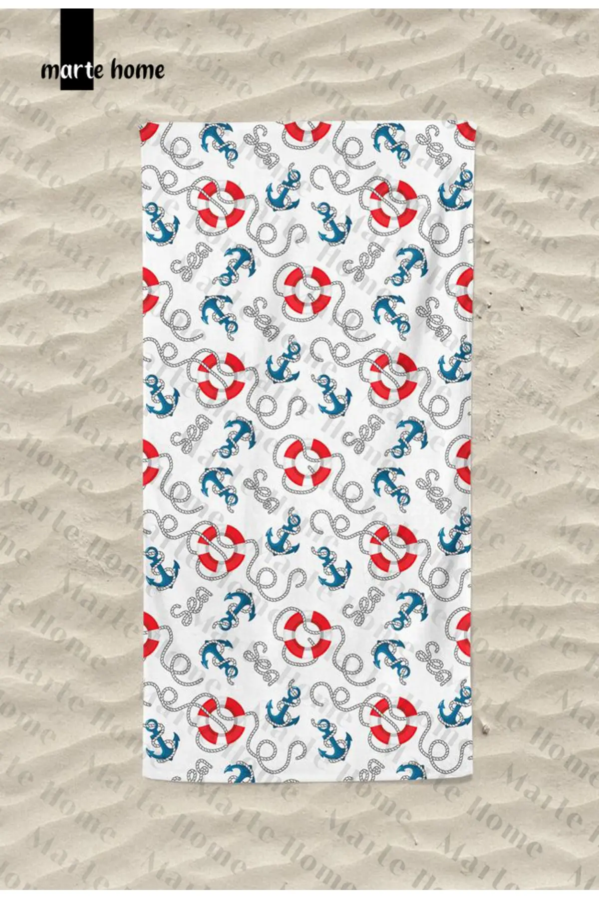 Marte Home MARINE - Printed Beach Towel