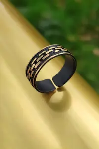 The Collection Roma pattern Model Adjustable Iki Color Ring - Image 2