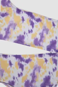 DeFacto Girls' Tek Omuzlu Patterned Swimsuit - Image 2