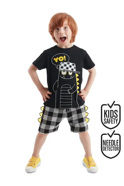 Denokids Yo Dino Boys' T-Shirt Shorts Set