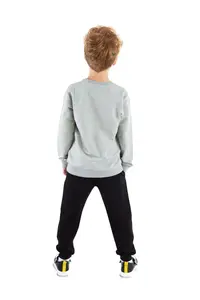 Denokids Cesur Gray Black Boys' Tracksuit Set - Image 2