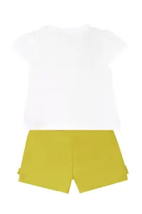 Denokids Mischievous Cats Frilly Girl's Summer T-shirt Shorts Set - Image 4