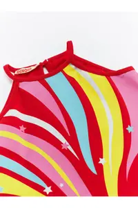 Denokids Unicorn Love Girl's Strappy Red Summer Dress - Image 6