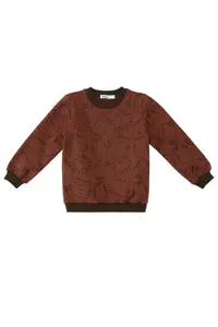Denokids Hayvanlar Baby Size Brown Tracksuit Set - Image 5