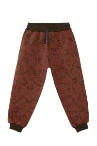 Denokids Hayvanlar Baby Size Brown Tracksuit Set - Image 7